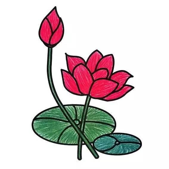 带颜色简笔画图片大全 带颜色简笔画图片大全龙凤