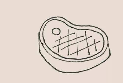 牛排简笔画 牛排简笔画彩色