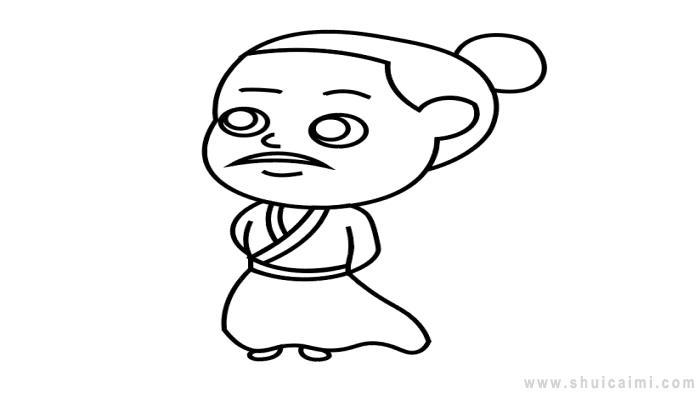 屈原简笔画怎么画 屈原简笔画步骤