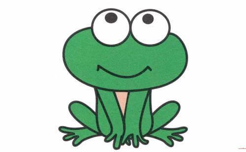 简笔画青蛙 青蛙简笔画带颜色