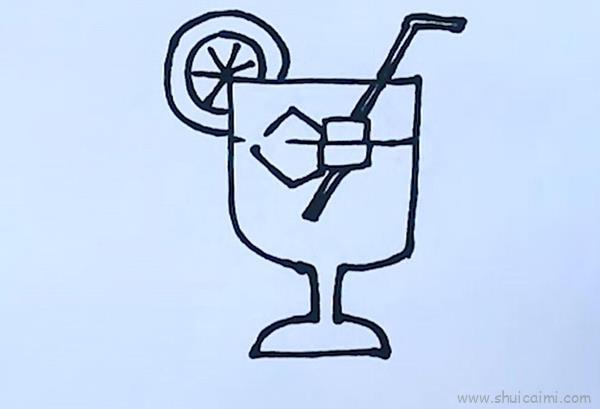柠檬汁儿童画怎么画 柠檬汁简笔画简单
