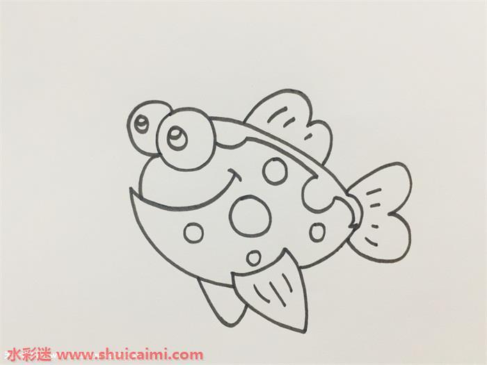 热带鱼简笔画怎么画？详细的热带鱼简笔画上色步骤