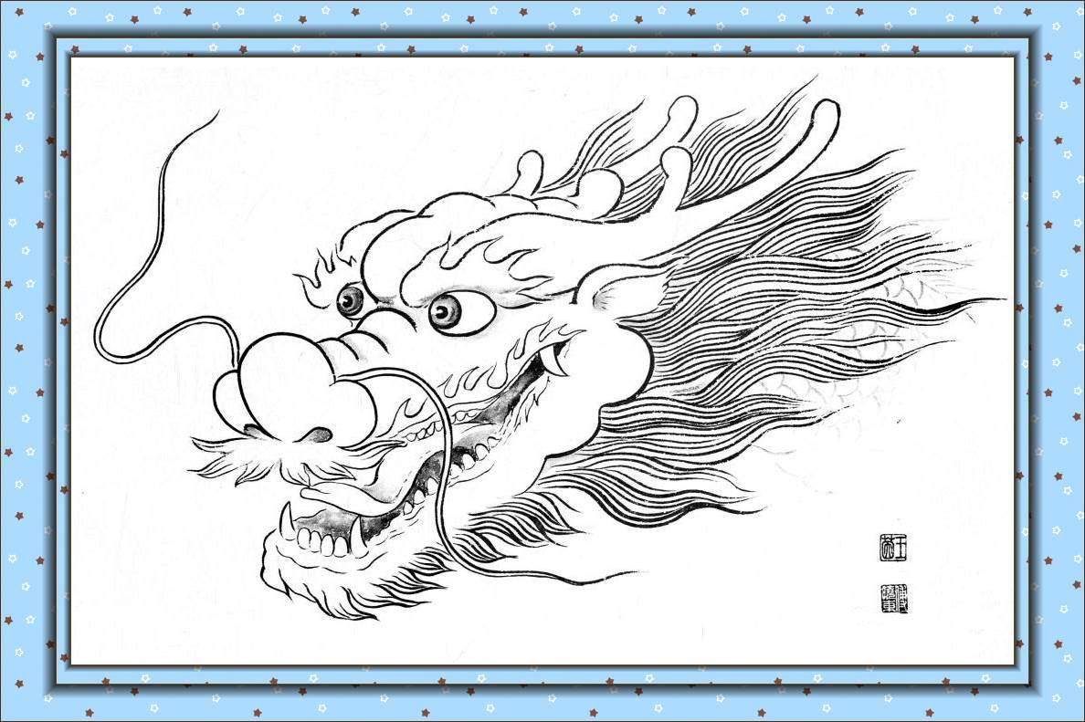 龙头简笔画图片大全 龙头简笔画图片大全儿童画