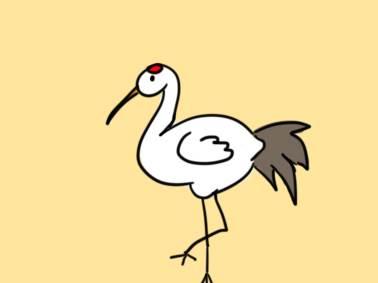 仙鹤简笔画 仙鹤简笔画简单又漂亮