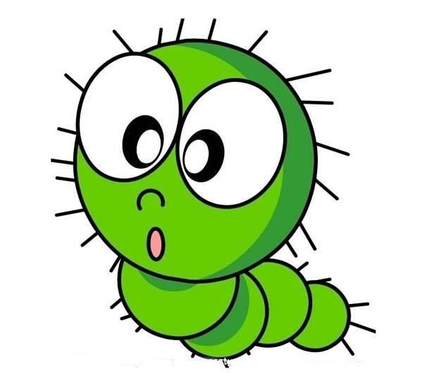 毛毛虫简笔画 毛毛虫简笔画带颜色