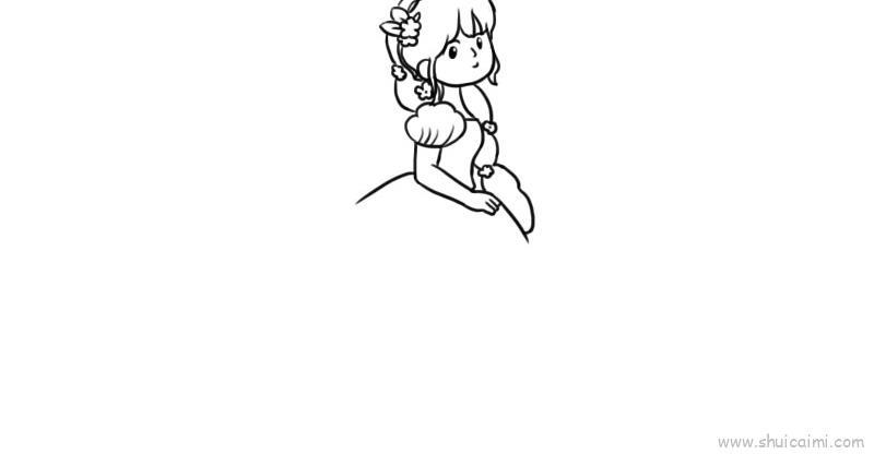 公主最美儿童画怎么画 公主最美简笔画步骤