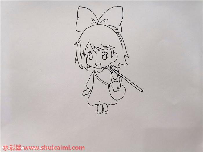 魔女宅急便怎么画 魔女宅急便简笔画漂亮