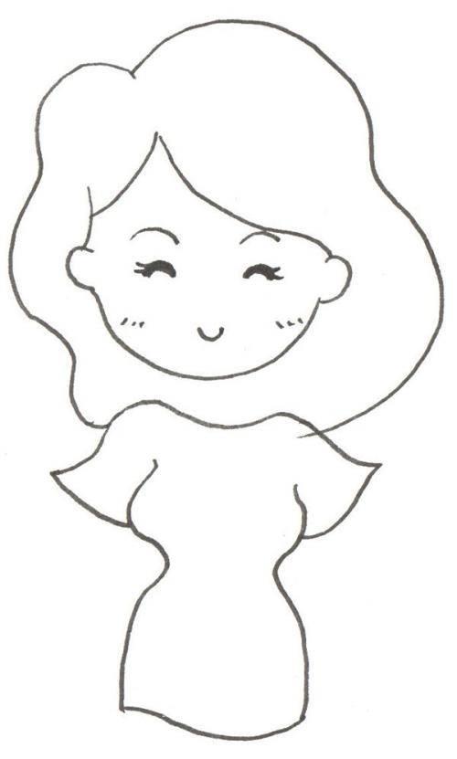 画妈妈简笔画最漂亮 画妈妈简笔画最漂亮全身彩色