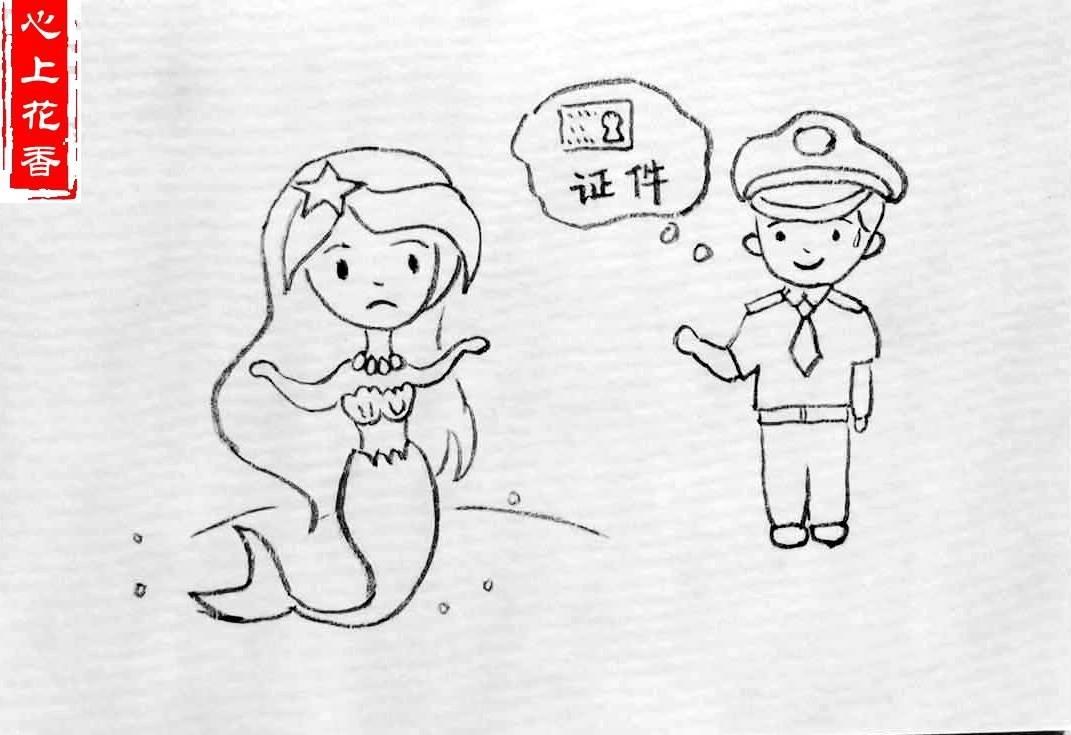 卖火柴的小女孩简笔画 卖火柴的小女孩简笔画