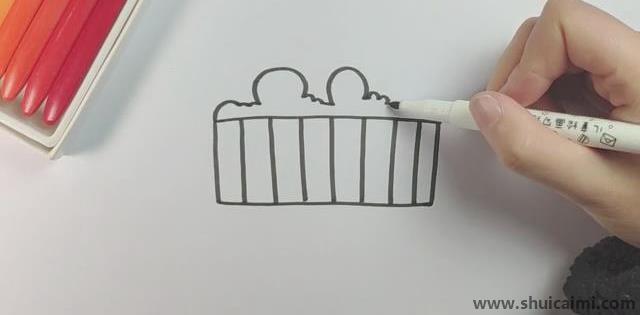栏杆儿童简笔画详细绘画步骤