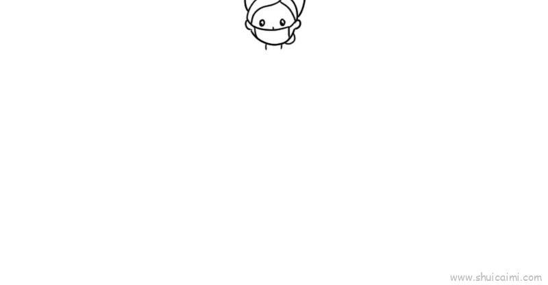 爱心护士儿童画怎么画 爱心护士简笔画顺序