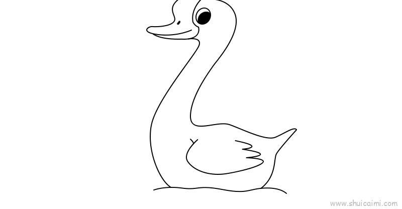 小孩鹅儿童画怎么画 小孩鹅简笔画简单
