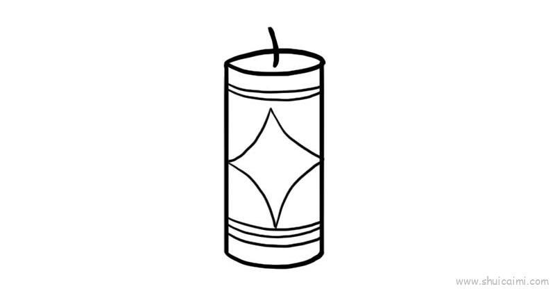 鞭炮儿童画怎么画 鞭炮简笔画好看