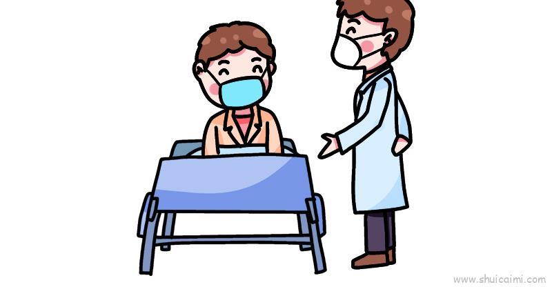 抗疫医生儿童画怎么画 抗疫医生简笔画步骤