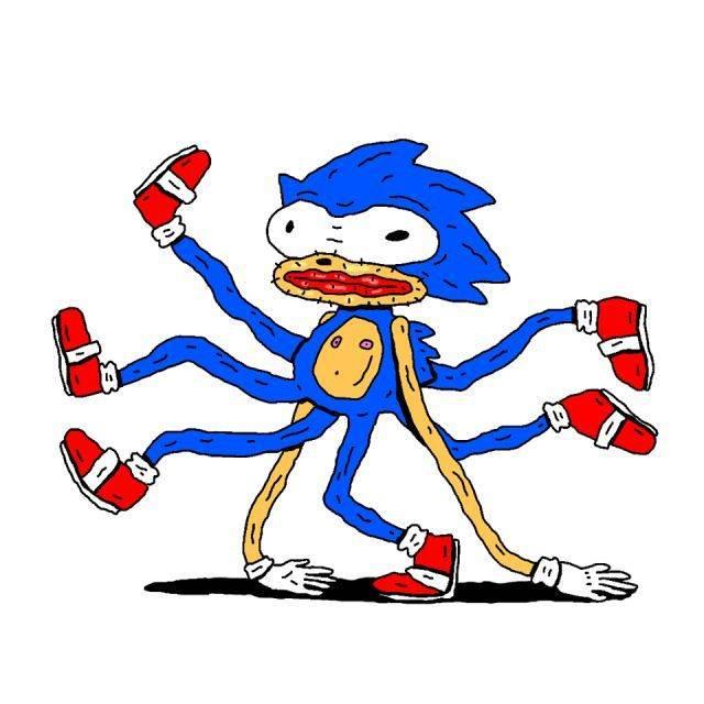 索尼克简笔画 刺猬索尼克简笔画