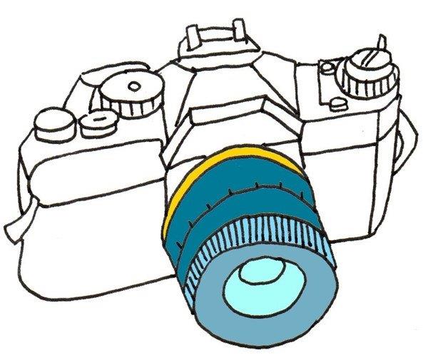 相机的简笔画怎么画  相机的简笔画步骤