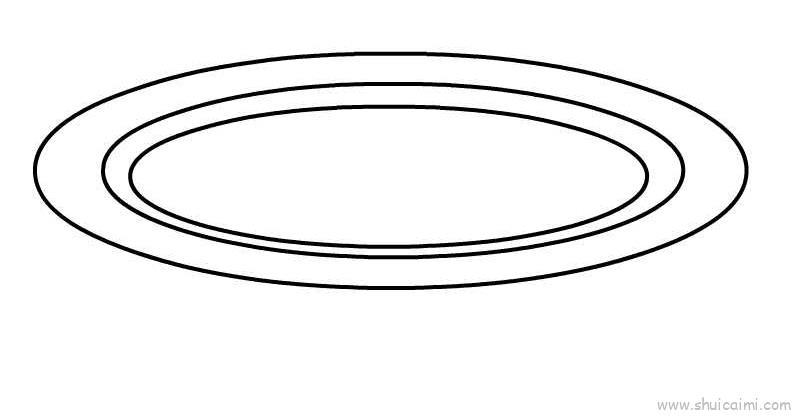 盘子儿童画怎么画 盘子简笔画简单