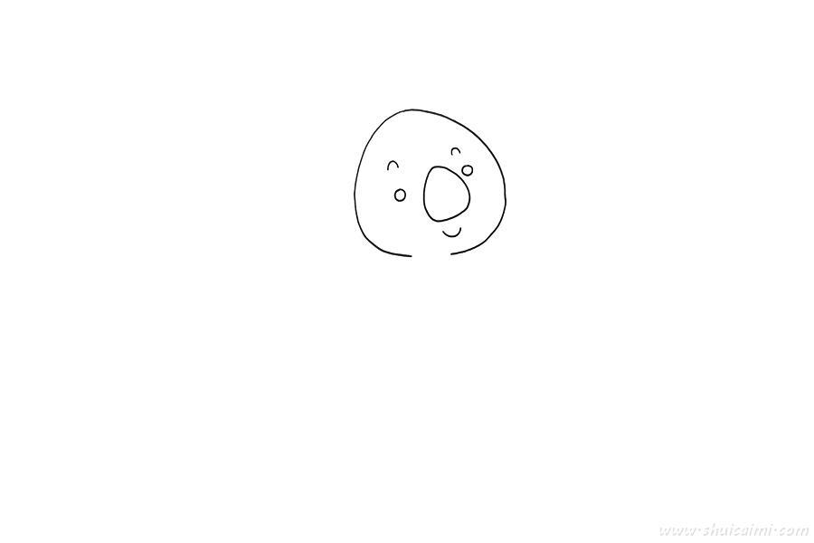 考拉怎么画 考拉简笔画步骤图