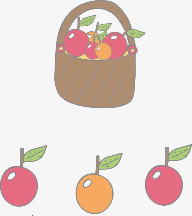 果篮简笔画 丰收果篮简笔画