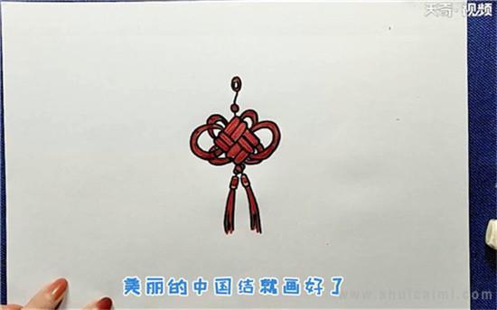 中国结简笔画怎么画 中国结简笔画好看