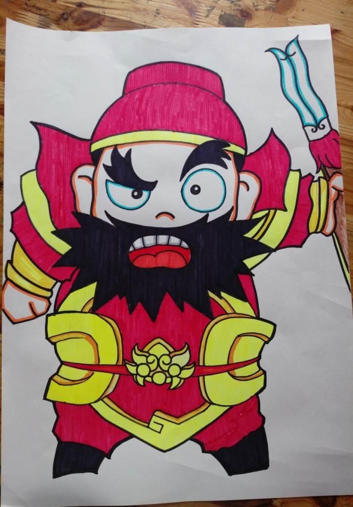 张飞简笔画 张飞简笔画霸气
