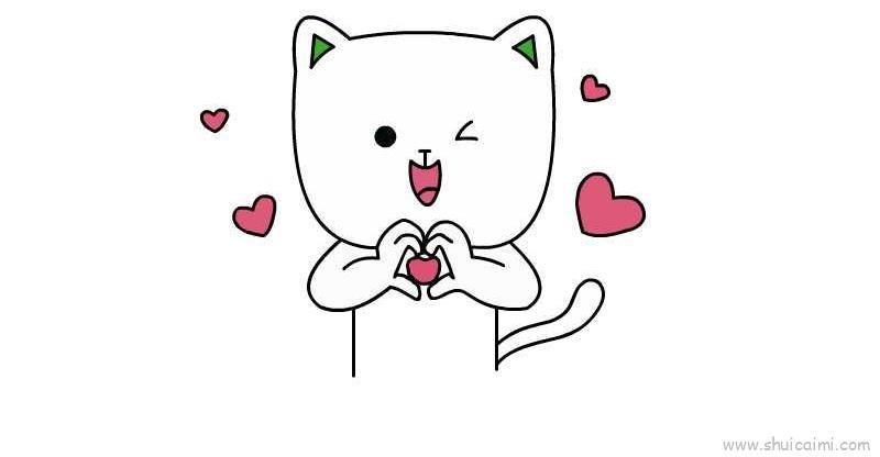 爱心发射儿童画怎么画 爱心发射简笔画顺序