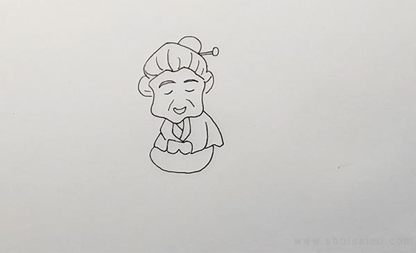 奶奶简笔画怎么画 奶奶简笔画图片大全
