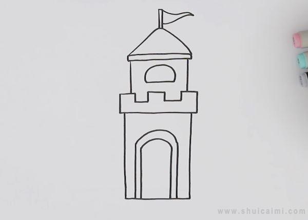 城堡简笔画怎么画 城堡简笔画画法