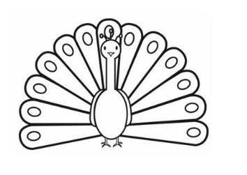 孔雀简笔画 孔雀简笔画图片大全