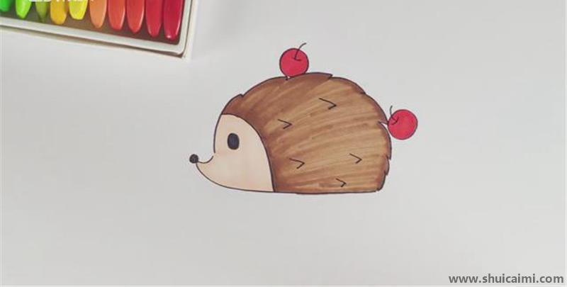 刺猬儿童简笔画怎么画 刺猬儿童画顺序