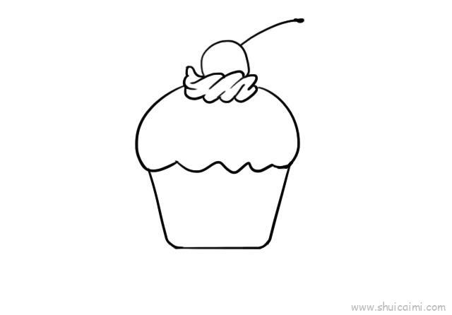 甜品儿童画怎么画 甜品简笔画步骤