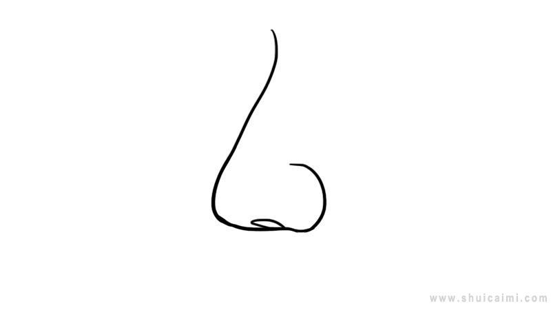 鼻子简笔画怎么画 鼻子简笔画好看
