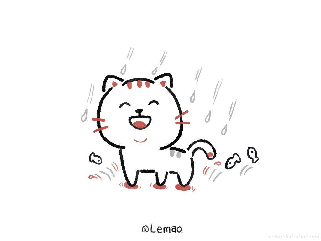小猫怎么画 小猫简笔画图片带颜色