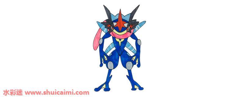 甲贺忍蛙怎么画 甲贺忍蛙简笔画简单又漂亮