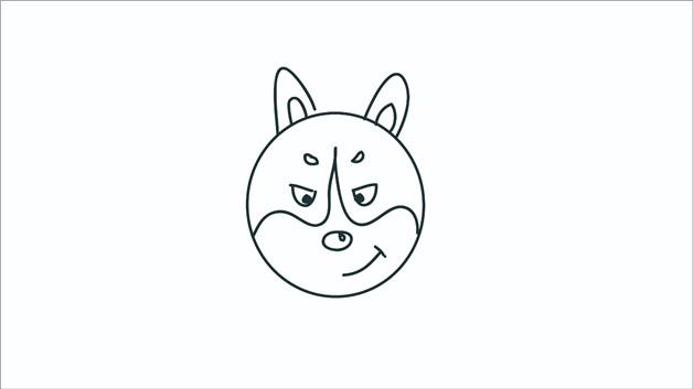 哈士奇的简笔画怎么画 哈士奇简笔画顺序
