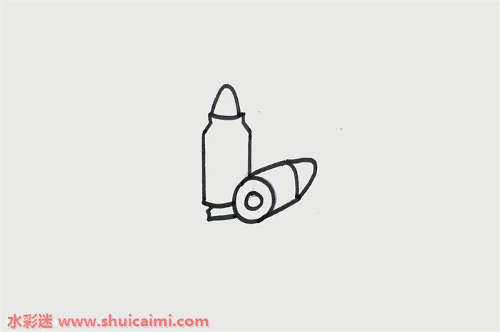 子弹怎么画 子弹简笔画画法