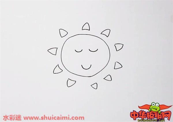 卡通太阳怎么画?可爱的卡通太阳简笔画步骤分享