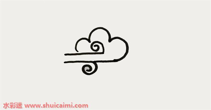 风怎么画 风简笔画简单彩色
