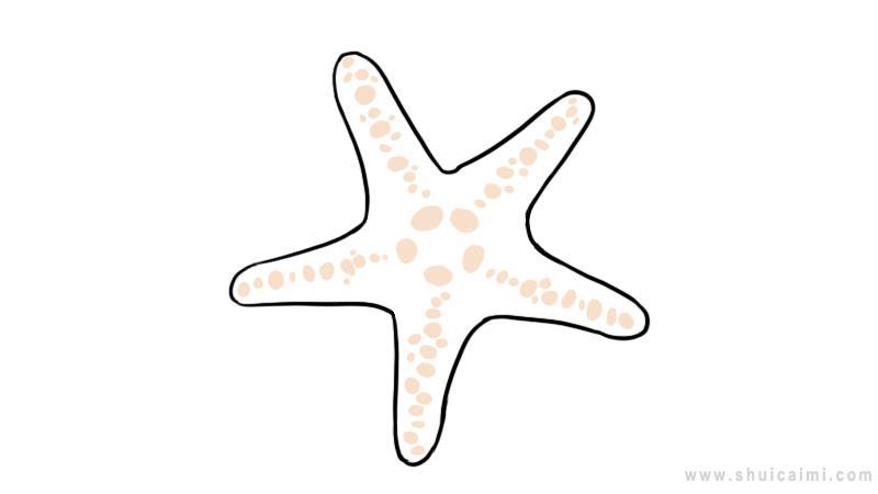 海星简笔画怎么画 海星简笔画好看