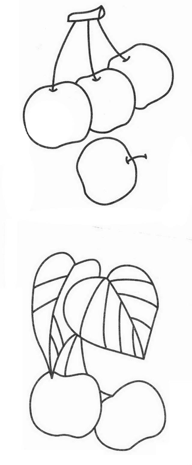 樱桃简笔画 樱桃简笔画图片带颜色