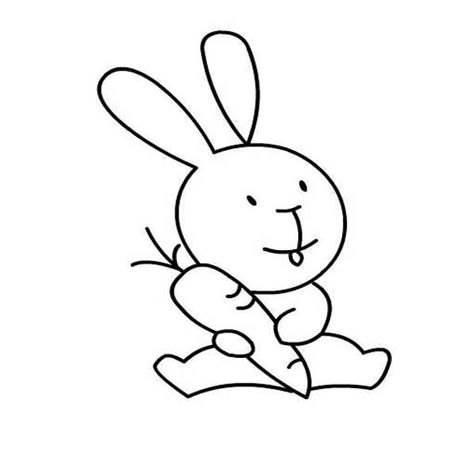 小白兔简笔画 小白兔简笔画彩色