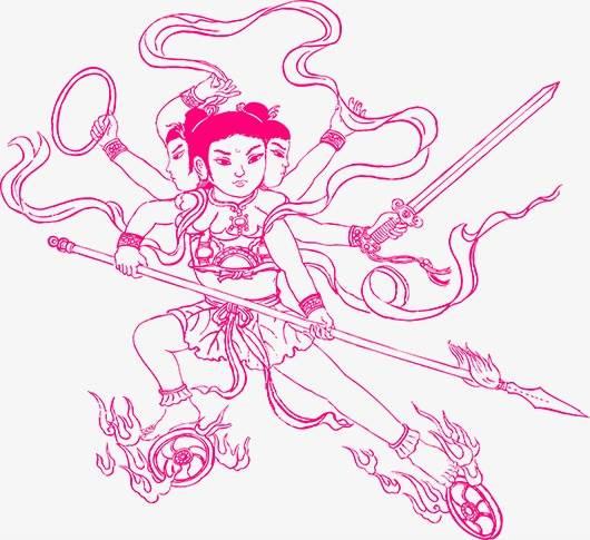 红孩儿简笔画 西游记红孩儿简笔画