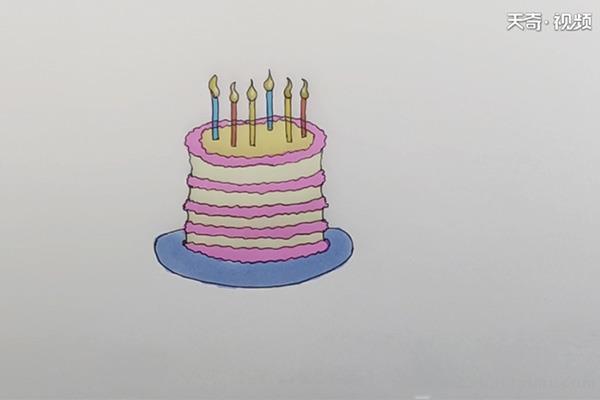 蛋糕简笔画怎么画 蛋糕简笔画画法