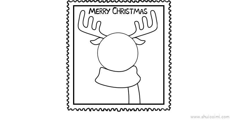 圣诞邮票儿童画怎么画 圣诞邮票简笔画顺序