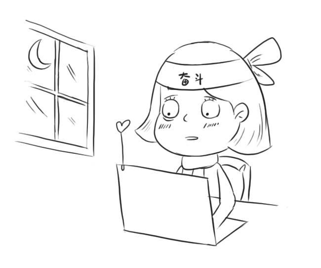 高考简笔画简单又漂亮 高考加油简笔画可爱