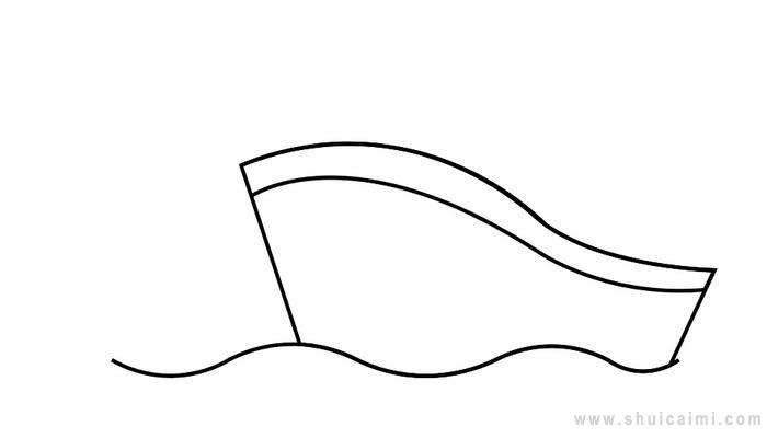 ​轮船简笔画怎么画 ​轮船简笔画图片