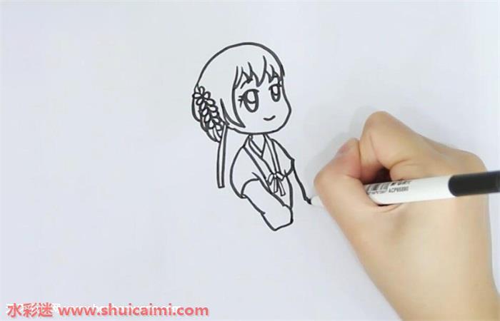 汉服小孩怎么画 汉服小孩简笔画简单又漂亮彩色