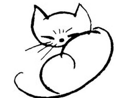 可爱的小猫简笔画 画一只可爱的小猫简笔画