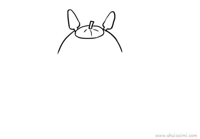 龙猫儿童画怎么画 龙猫简笔画步骤