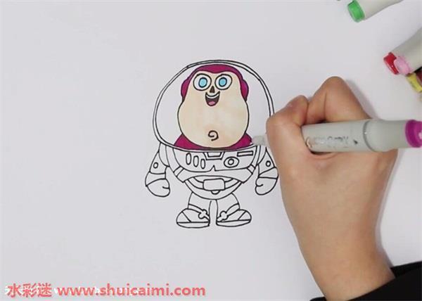巴斯光年怎么画 巴斯光年简笔画简单易画彩色
